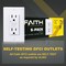 Faith 15A GFCI Outlets, GFI Duplex Receptacles W/ LED Indicator & Wall Plate, ETL Listed, Wht, 5PK GLS-15A-WH-05 - alternate 2